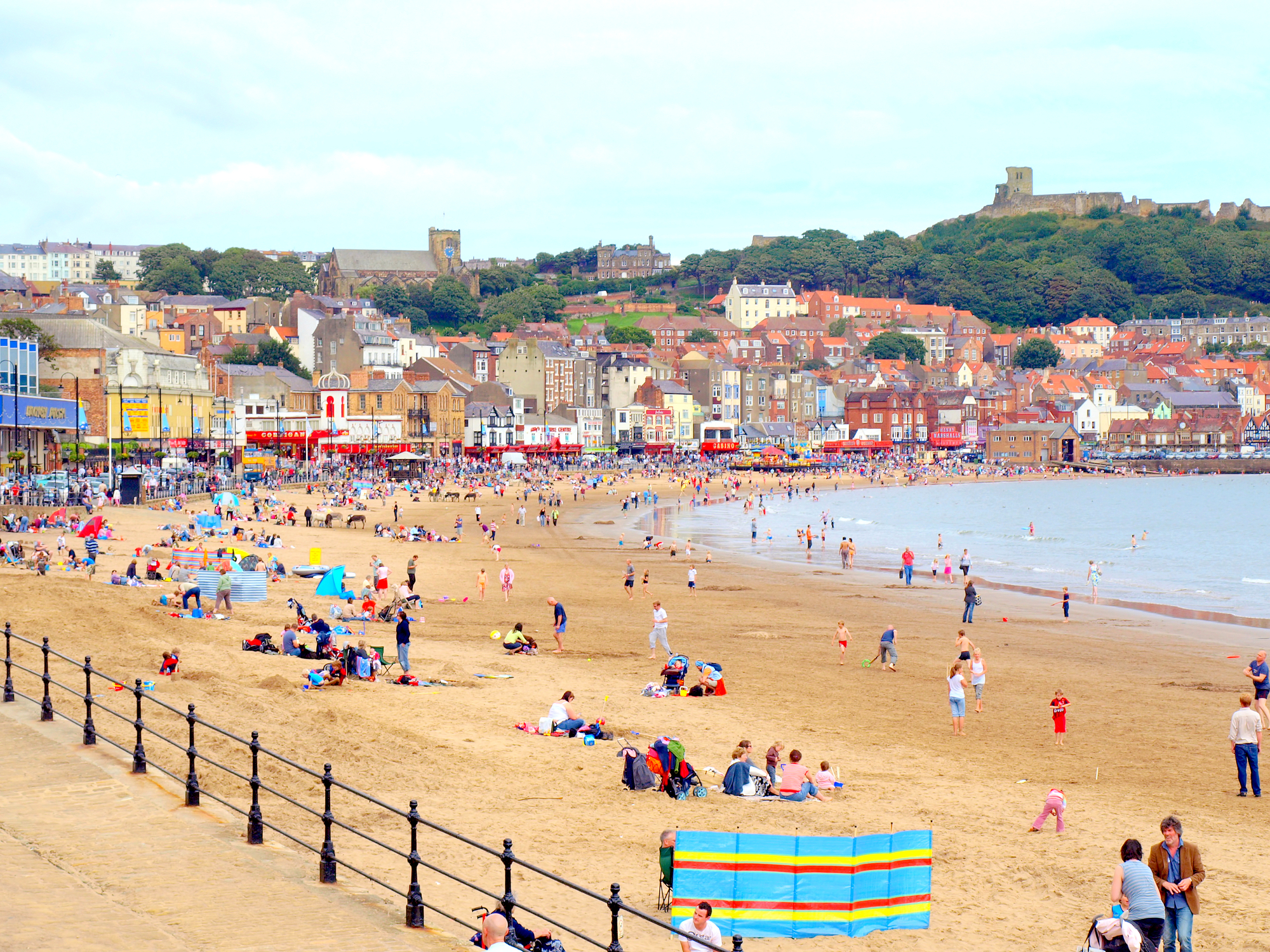 Yorkshire seaside fun beach day family